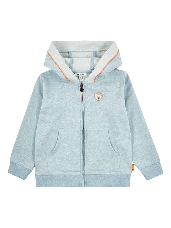 Sweatjacke in Hellblau
