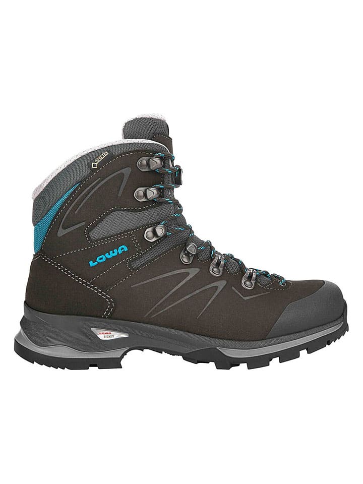 Skórzane botki trekkingowe "Badia GTX" w kolorze antracytowym