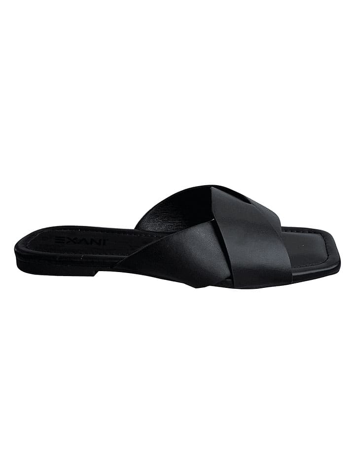 Slippers "Kaia" zwart
