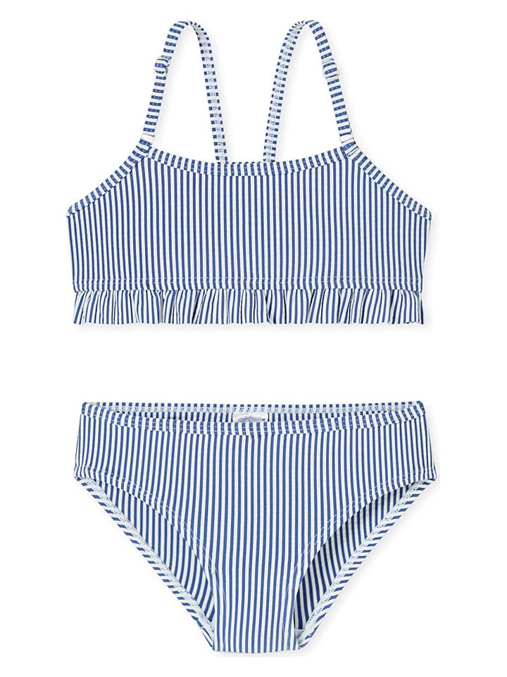 Bikini w kolorze granatowo-białym