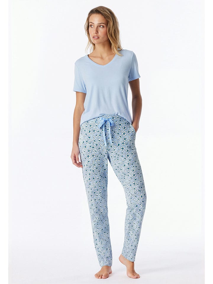 Pyjama-Hose in Hellblau