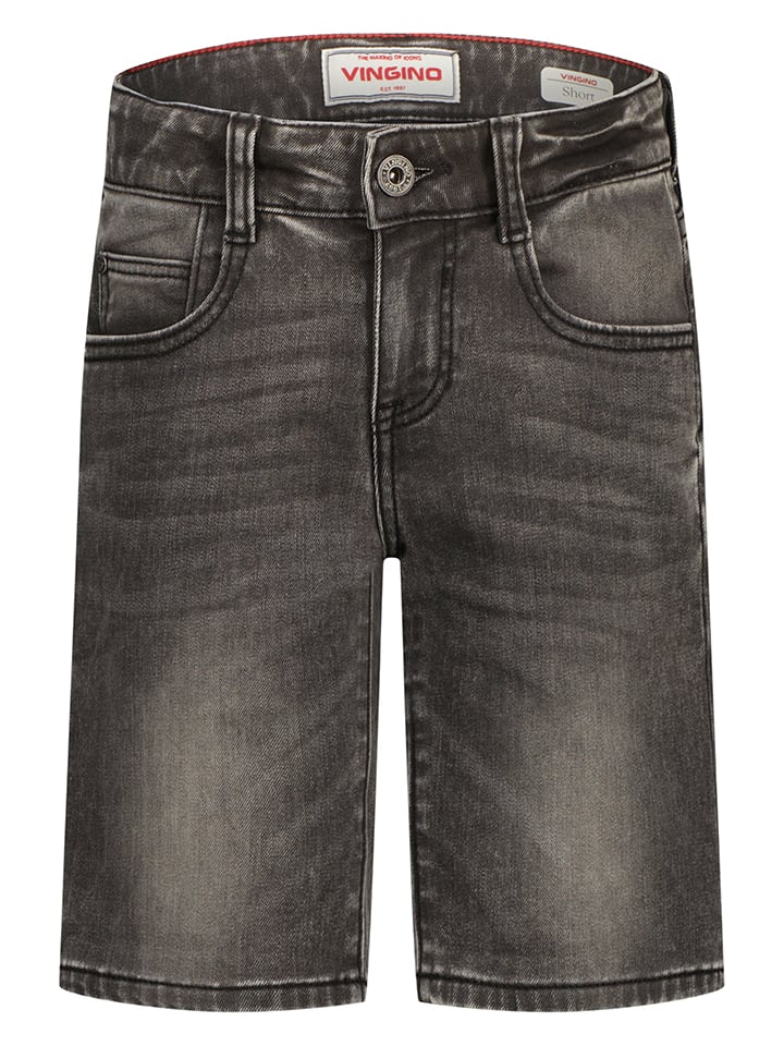 Jeans-Shorts in Grau