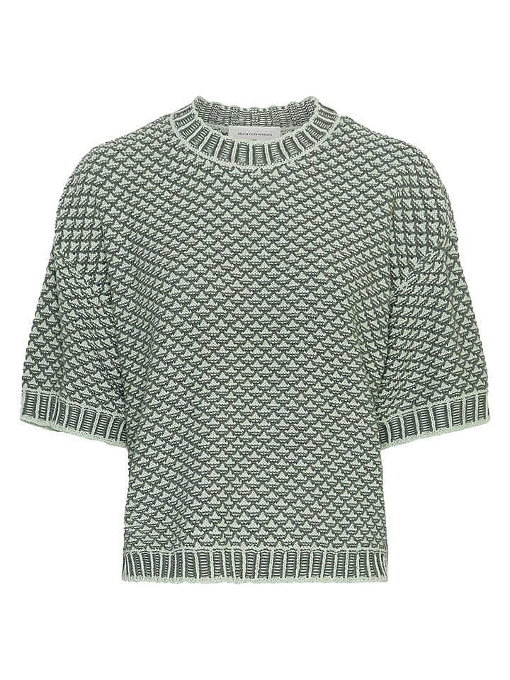 Sweter "Catina" w kolorze zielono-białym