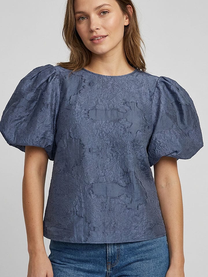 Blouse "Orkidea" donkerblauw