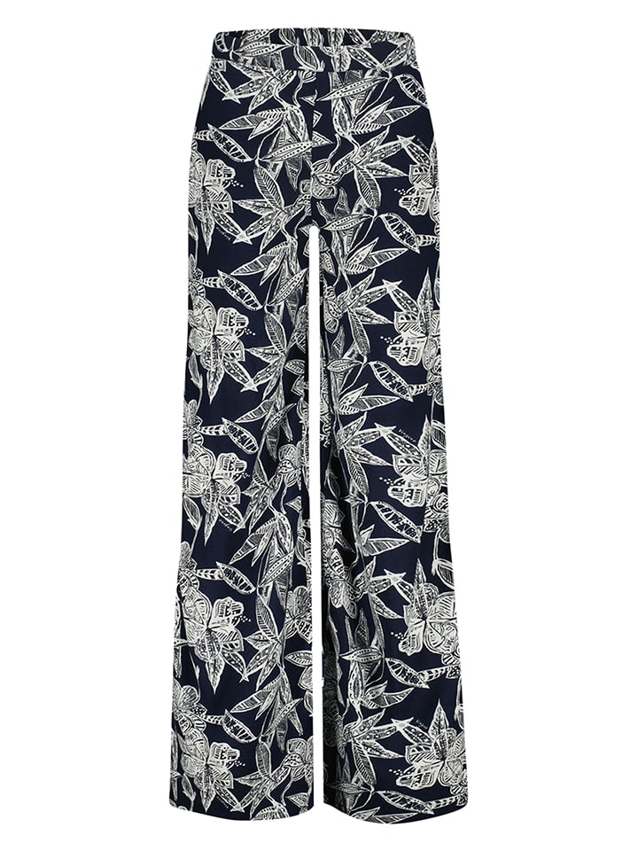 Marlenehose in Schwarz/ Weiß