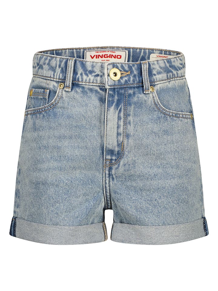 Jeans-Shorts in Hellblau