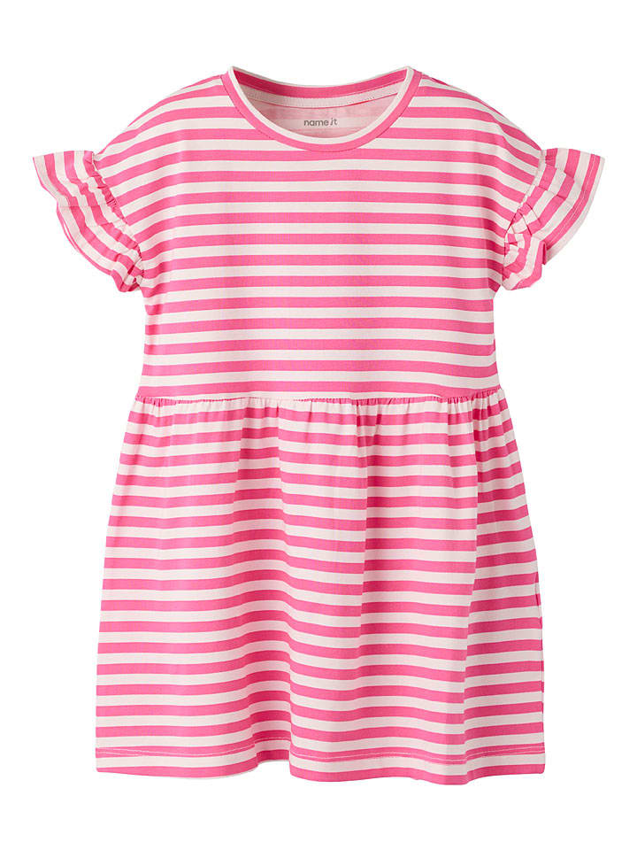 Jurk "Junni" roze/crème
