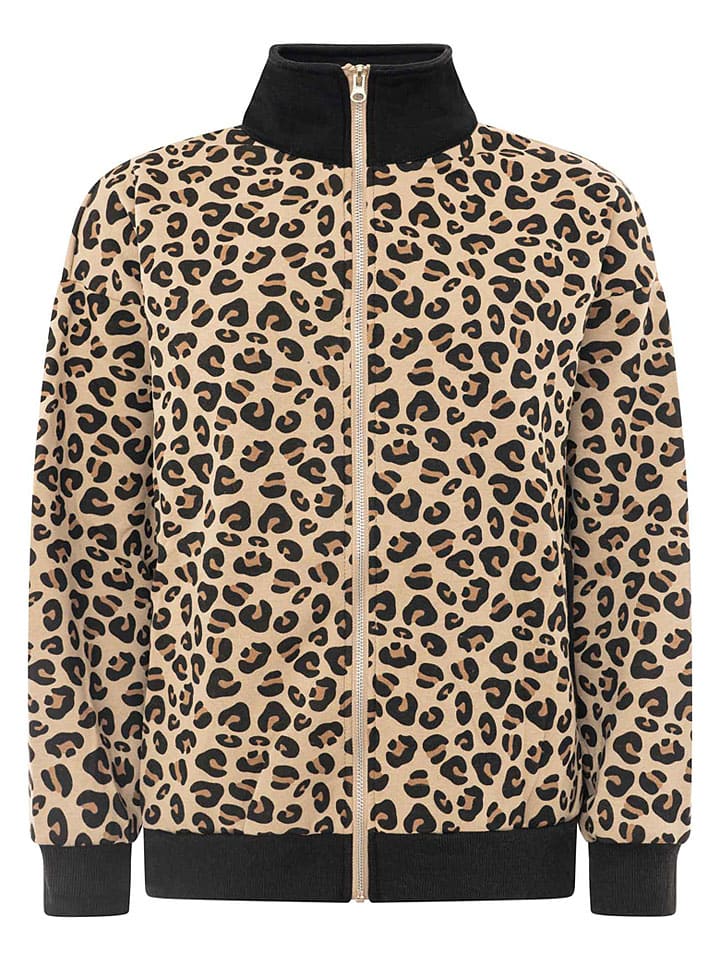Sweatjacke in Beige