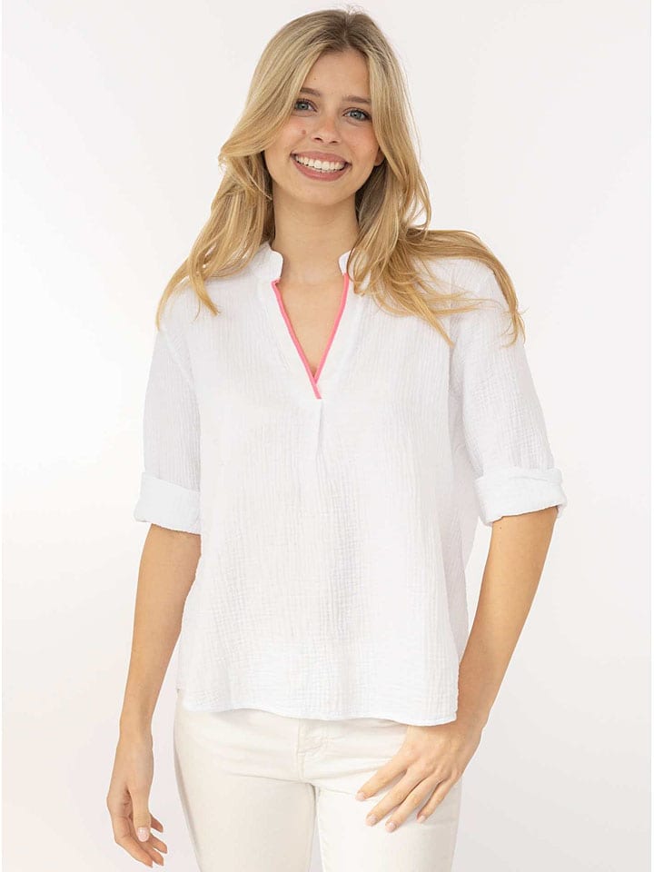 Bluse in Weiß