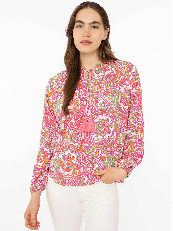 Bluse "Paisley" in Pink
