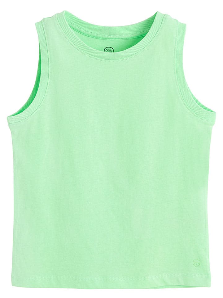 Top w kolorze zielonym