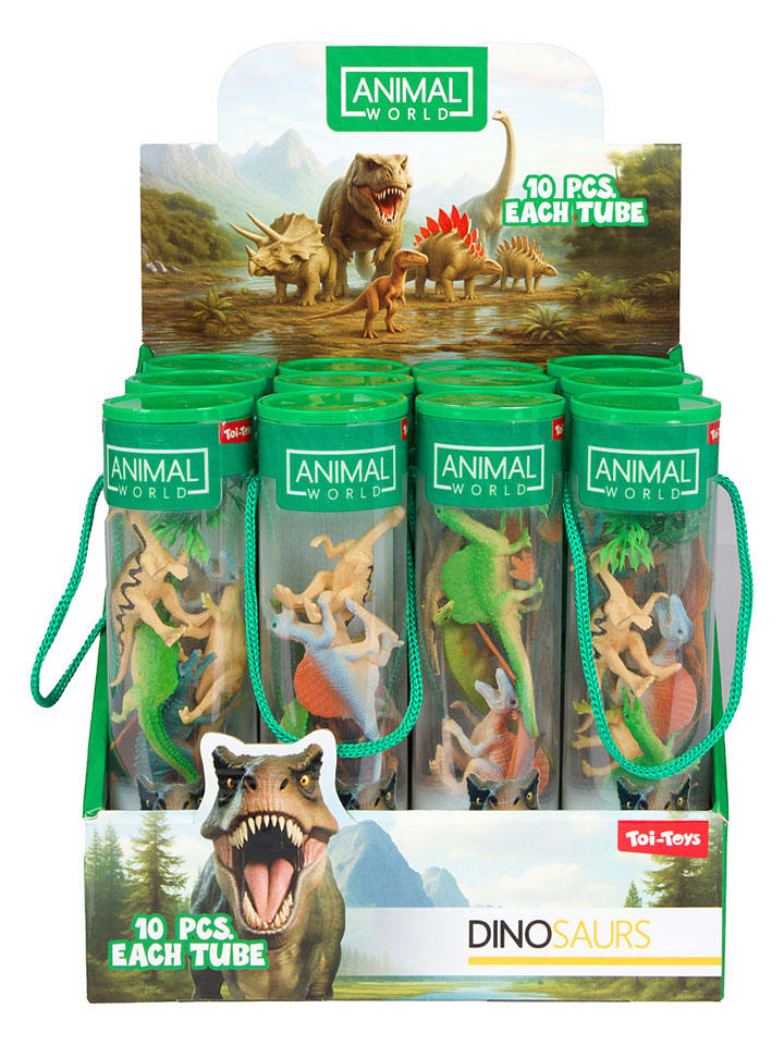 Figurki (10 szt.) "Dino" do zabawy - 3+ (produkt niespodzianka)