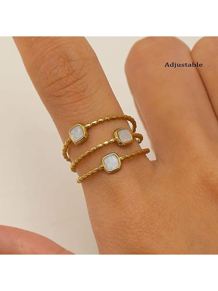 Ring mit Perlen