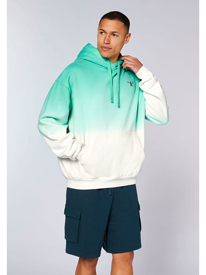 Hoodie in Türkis