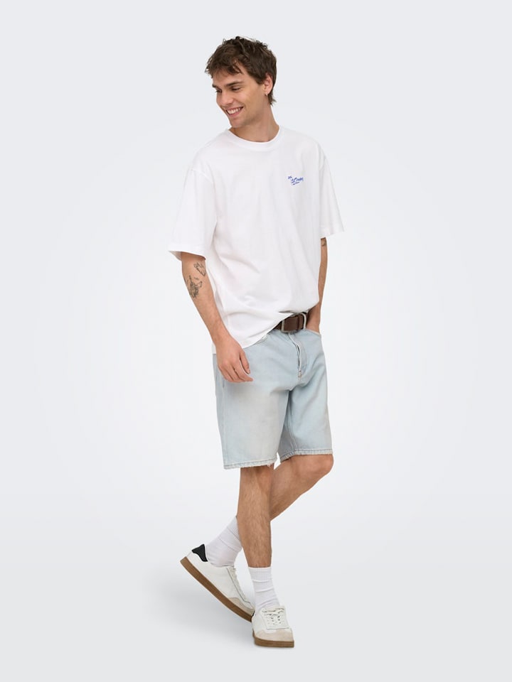 Jeans-Shorts "Onsedge" in Hellblau