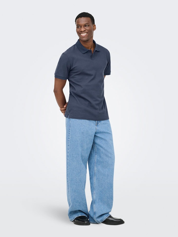 Poloshirt "Onsben" donkerblauw