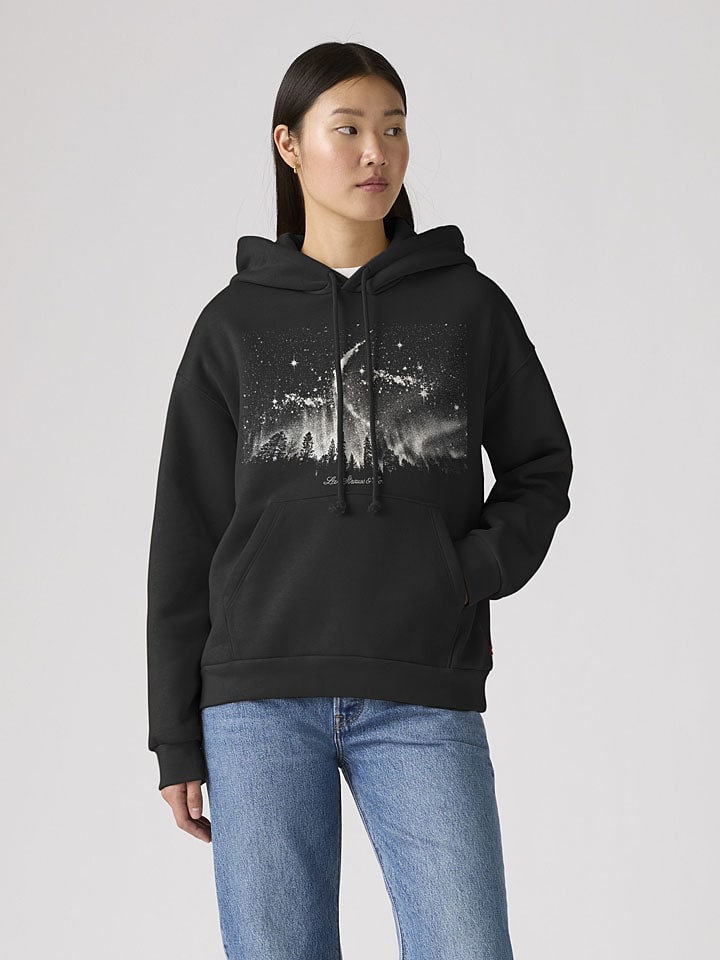 Hoodie in Schwarz