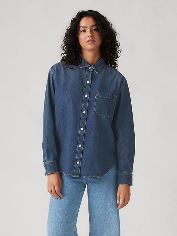 Jeanshemd "Harlie Boyfriend" in Blau