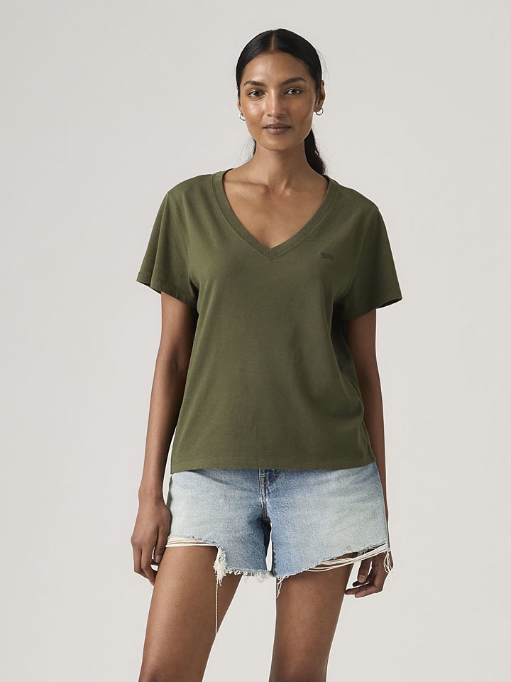 Koszulka "Favorite" w kolorze khaki