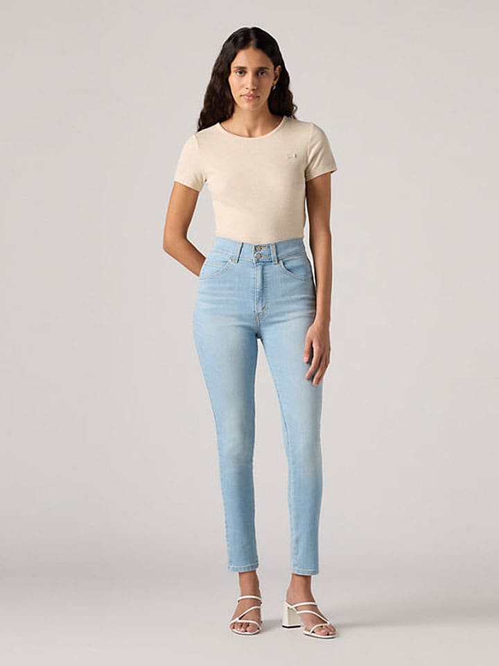 Spijkerbroek "Retro" - skinny fit - lichtblauw
