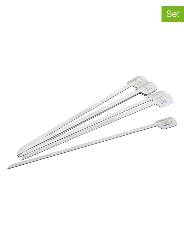 6er-Set: Edelstahl-Spieße - (L)20 cm