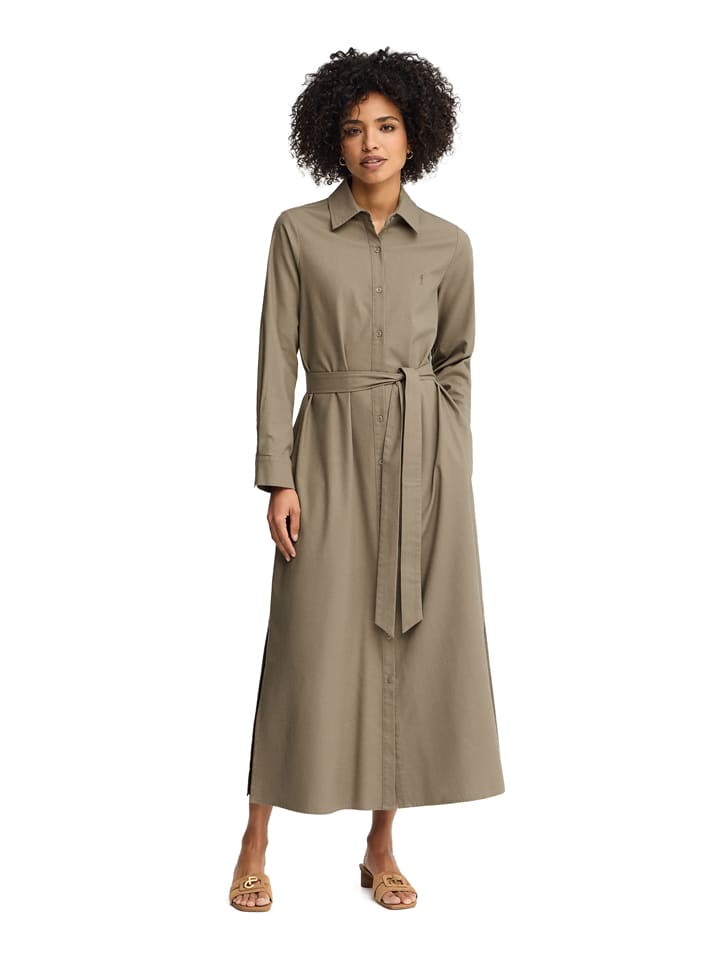 Hemdkleid in Khaki