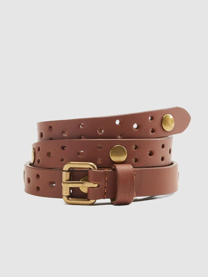 Leren riem bruin