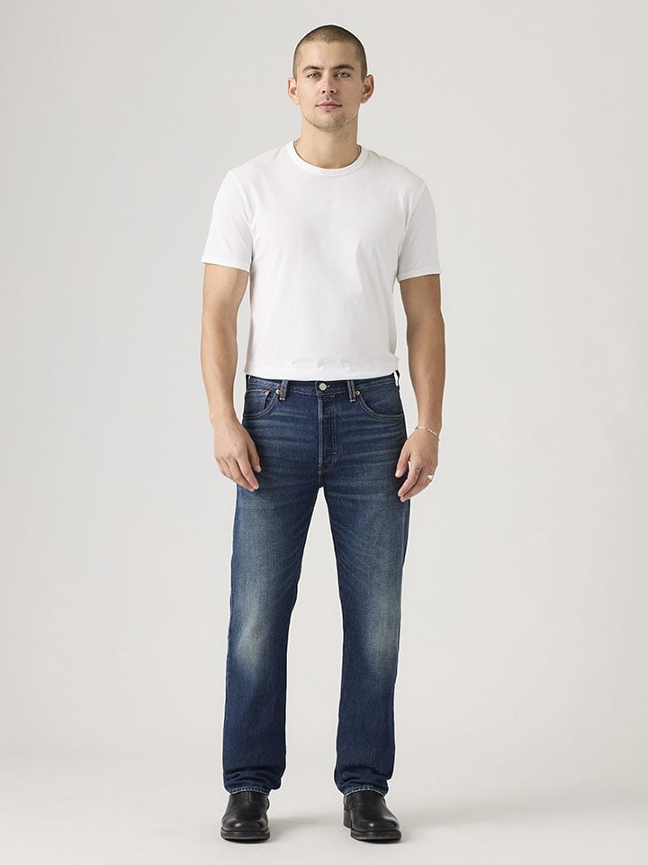 Dżinsy "501" - Straight fit - w kolorze granatowym