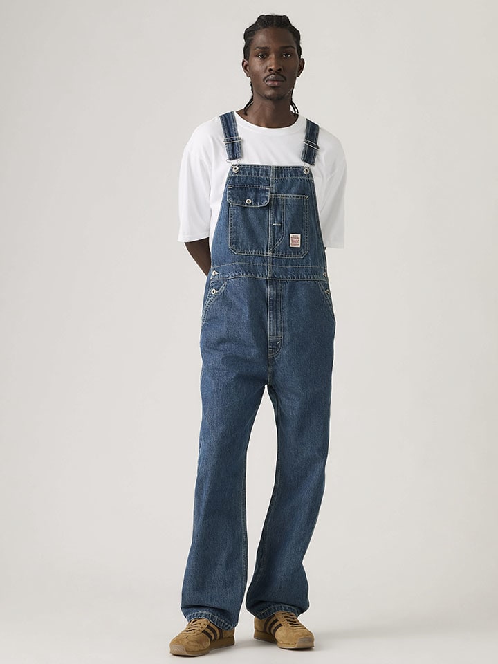 Jeans-Latzhose in Blau