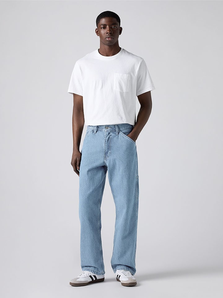 Spijkerbroek "568" - loose fit - lichtblauw