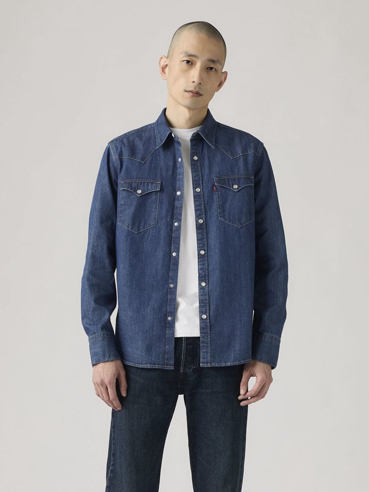 Jeanshemd - Regular fit - in Dunkelblau