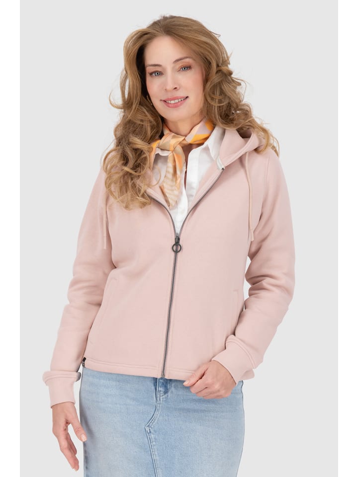 Sweatjacke in Rosa
