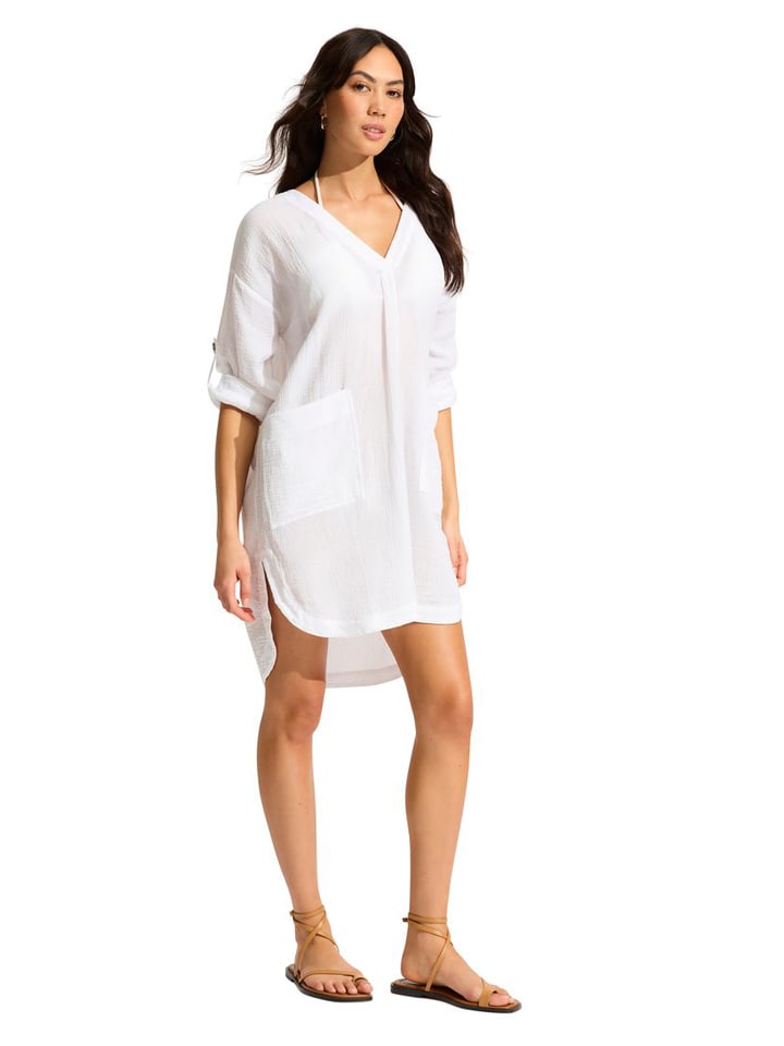 Kaftan w kolorze białym