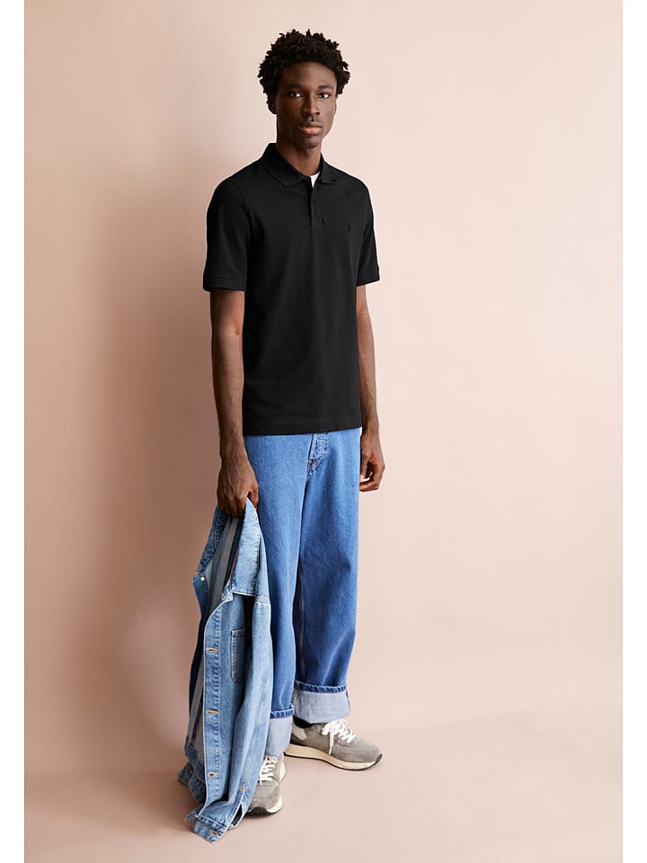 Poloshirt "Maario" in Schwarz