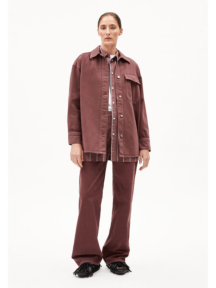 Jeansjacke "Taarah" in Bordeaux
