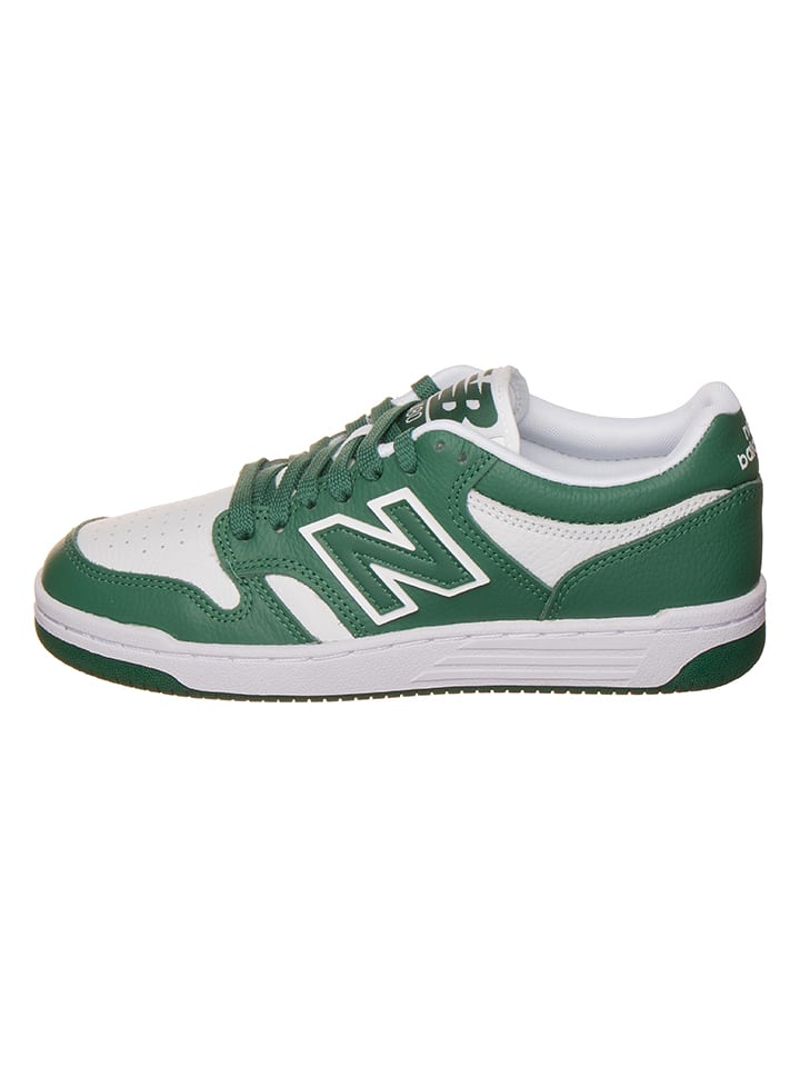 Leder-Sneakers "480" in Grün