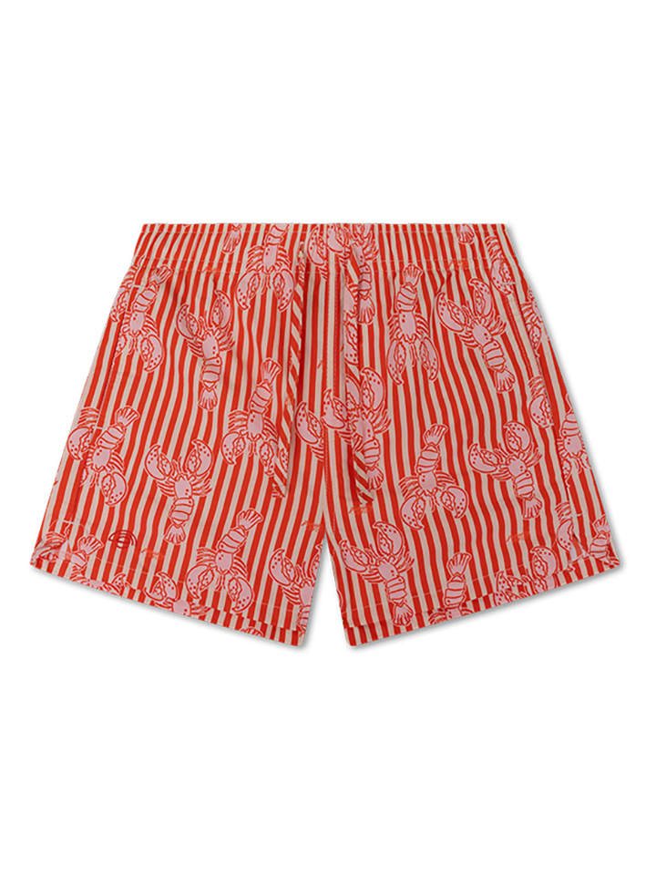 Badeshorts "Pink Bay" in Rot