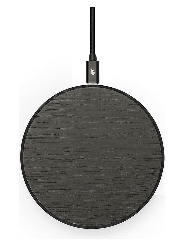 Ładowarka bezprzewodowa "Slim" w kolorze czarnym - wys. 1,5 x Ø 11 cm