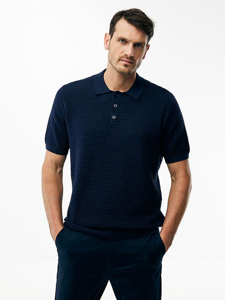 Koszulka polo w kolorze granatowym