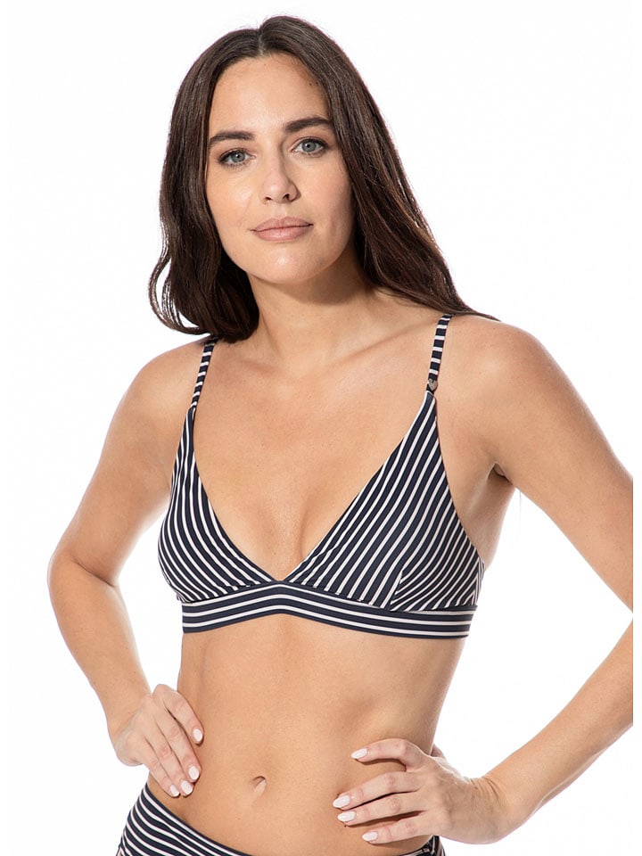 Biustonosz bikini w kolorze czarno-białym