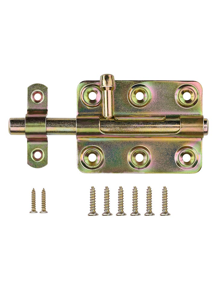 Bolzenriegel in Gold - (B)8 x (H)5,9 cm