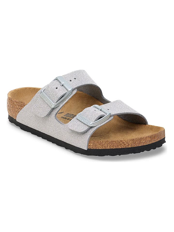 Slippers "Arizona" zilverkleurig