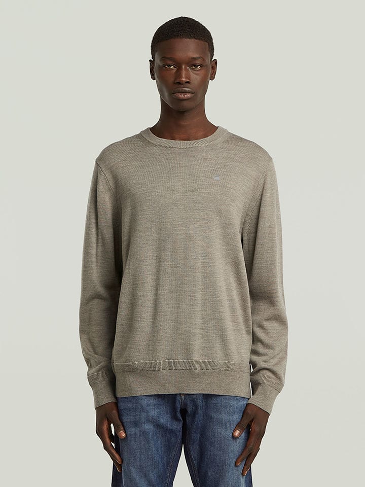 Wollpullover in Grau