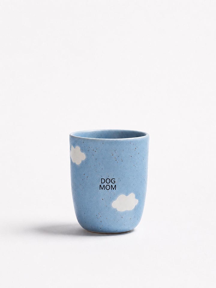 Kubek ''Cloud - Dog Mom" w kolorze błękitnym - 220 ml