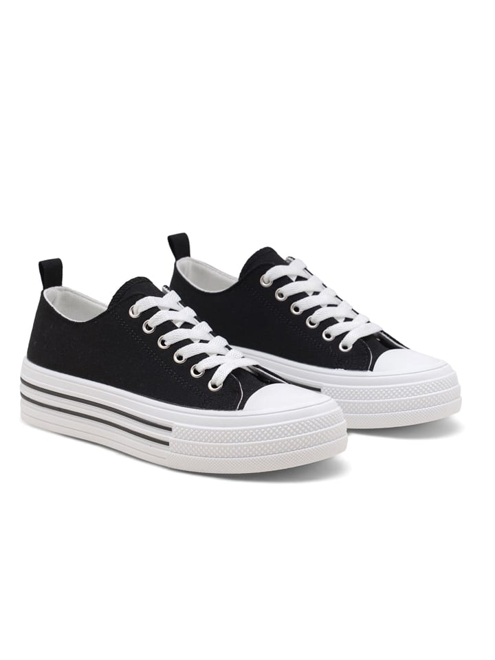 Sneakersy w kolorze czarnym