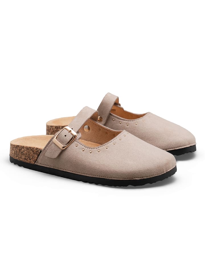 Clogs in Taupe