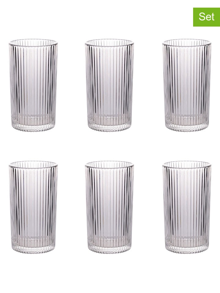 6-delige set: glazen ''Cylinder'' - 405 ml
