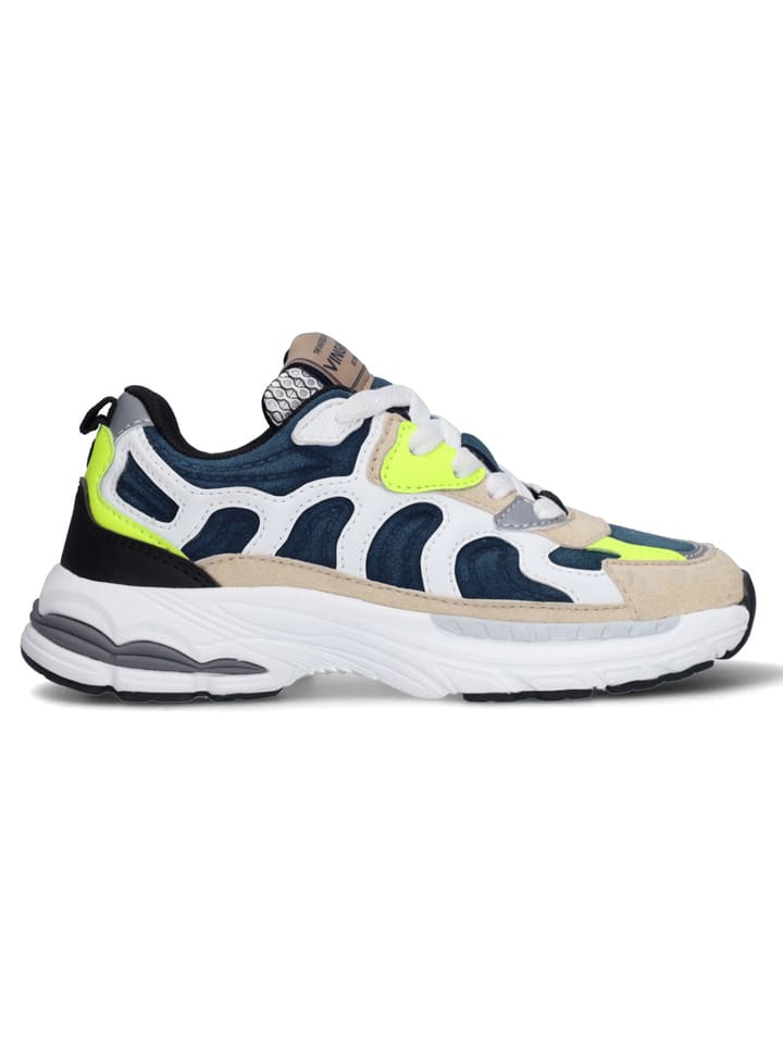 Sneakers in Beige/ Dunkelblau