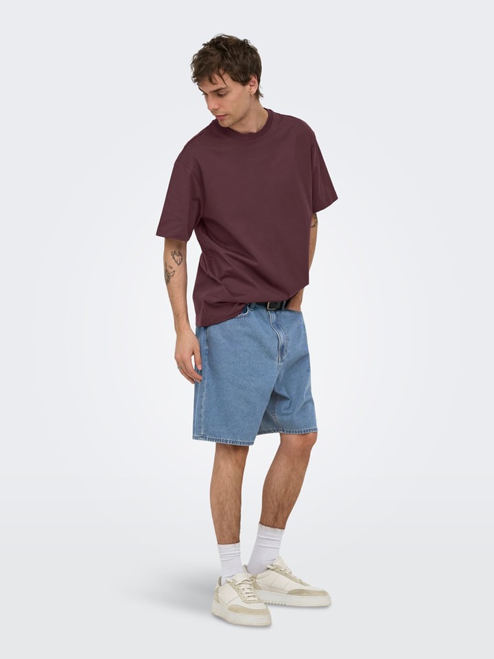 Shirt "Onsfred" bordeaux