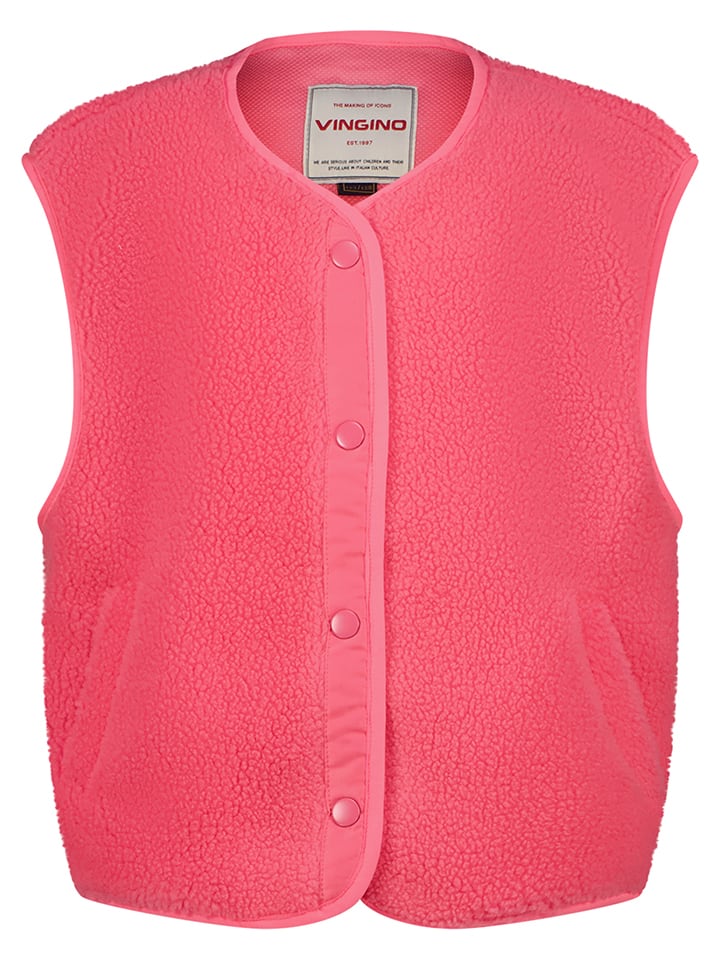 Teddyweste in Pink